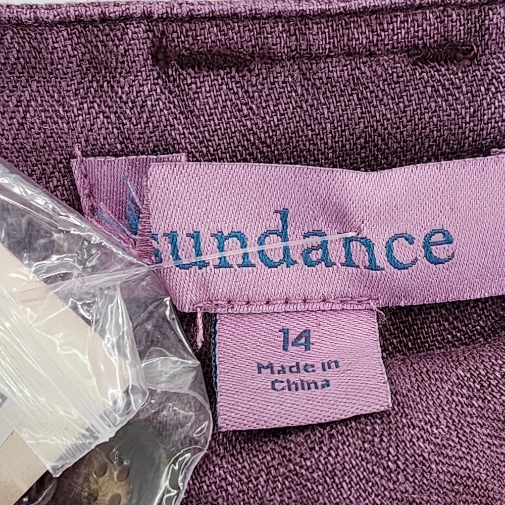 Sundance Women's Plus Size Adelaide Linen Pants - 14 - Picture 4 of 7
